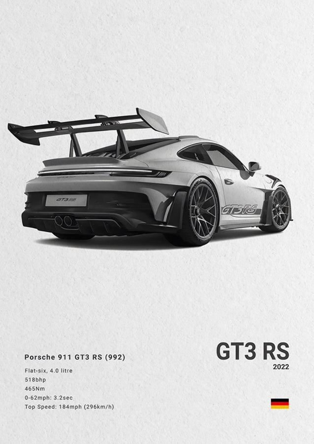 Porsche GT3RS Poster